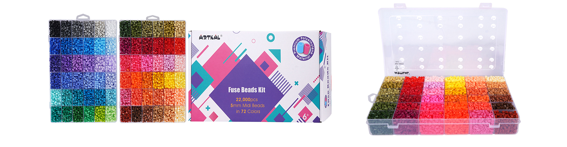 China Wholesale Educational Toys Artkal Beads 36 Colors 5mm Midi Hama  Perler Beads Fuse Bead Box Set Manufacturer and Supplier