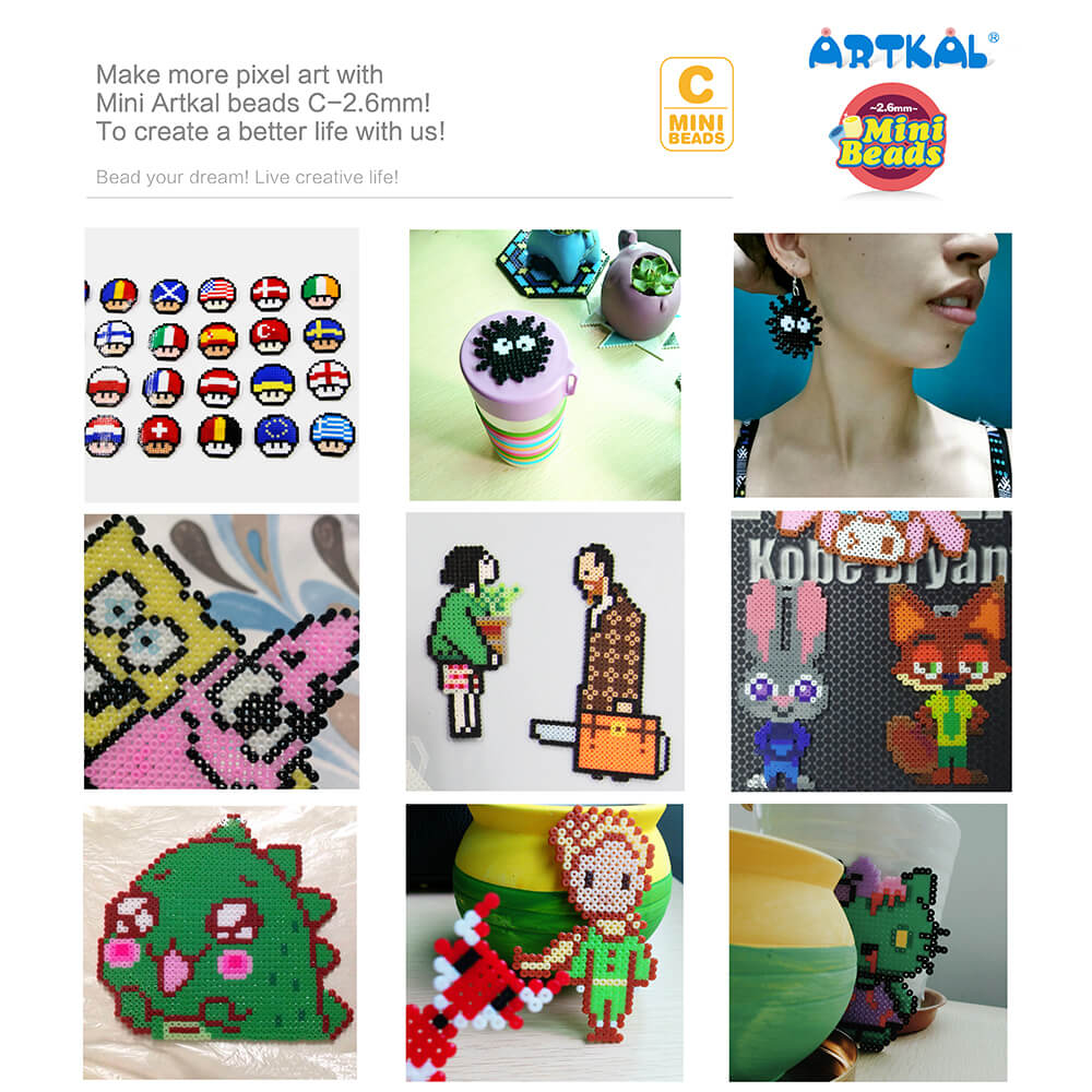 Artkal 16500 Perler Beads (S01-S50) S-1KG in Bulk Single Color – Official  Artkal Store