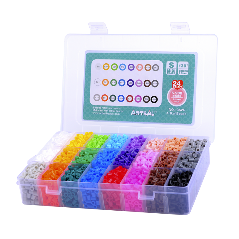 Buy BeadsPack Fuse Beads Kits - 24 Color - 4200 Crafting Melting Bead - 5  mm Pegboards - Beads for Kids Crafts. Online at desertcartBolivia